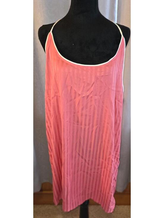 Auden Other - Auden Luxery Collection Shadow Striped Satin Pajama Chemise XXL - BNWT